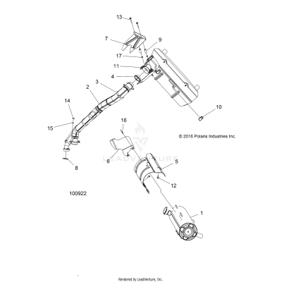 ENGINE, EXHAUST - A17SXM95AM [100922]