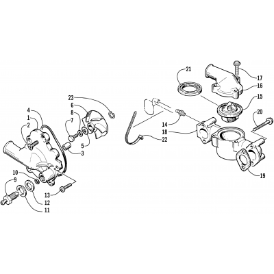 WATER PUMP/WATER MANIFOLD