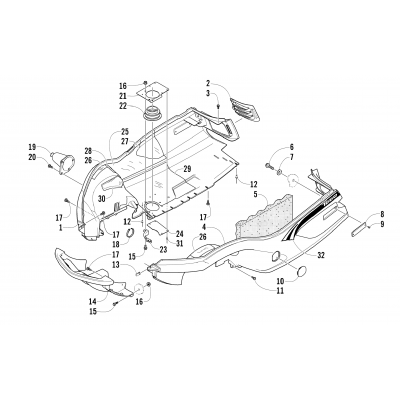 BELLY PAN AND FRONT BUMPER ASSEMBLY