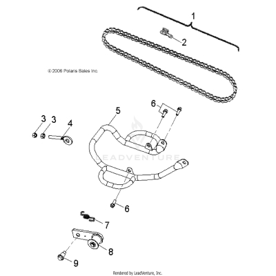 DRIVE TRAIN, CHAIN - A25YKA11N1/N5 (49ATVCHAIN08OUT90)