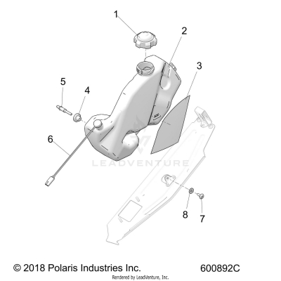 ENGINE, OIL BOTTLE ASM. - S19EGK8PS ALL OPTIONS (600892C)