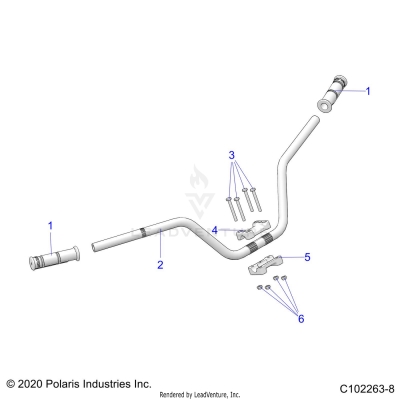 STEERING, HANDLEBAR - A25SVE95PG (C102263-8)