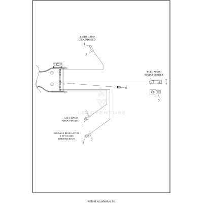 WIRING HARNESS, MAIN, NON-ABS - FLHT, FLHX (5 OF 8)