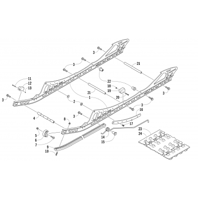 SLIDE RAIL AND TRACK ASSEMBLY