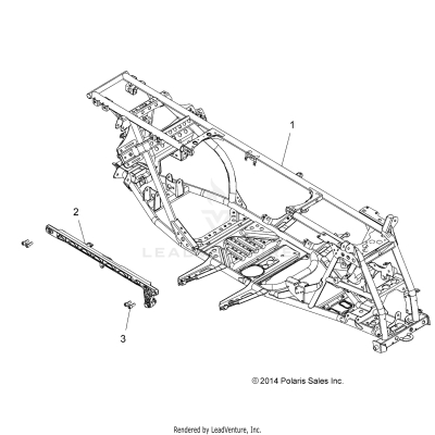 CHASSIS, MAIN FRAME - A19SYE95BV [49ATVFRAME15850TRG]