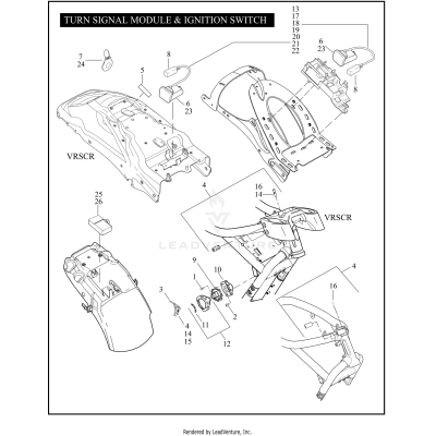 TURN SIGNAL MODULE & IGNITION SWITCH