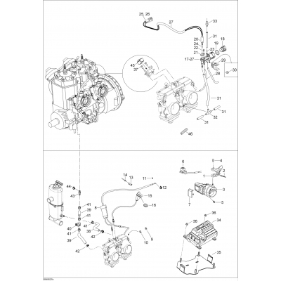 01- Throttle Handle And ECM