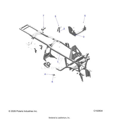 CHASSIS, FRAME - A25SZE57C2/E2 (C102834)