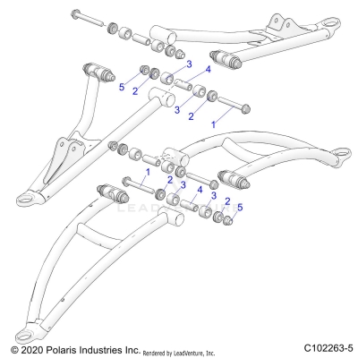 SUSPENSION, FRONT A-ARMS MOUNTING - A25SYE95PL (C102263-5)
