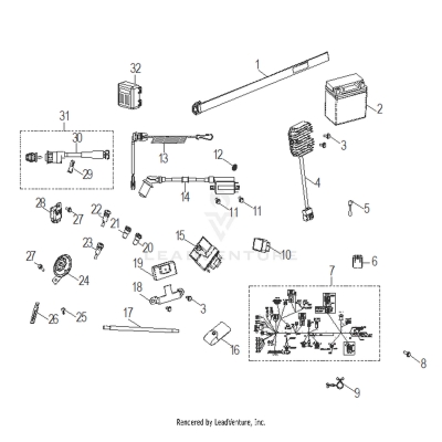 ELECTRICAL, SWITCHES, HARNESS and INDICATORS - A20YAF11B5 (A00086 SPMN)