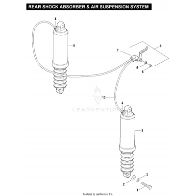 REAR SHOCK ABSORBER & AIR SUSPENSION SYSTEM