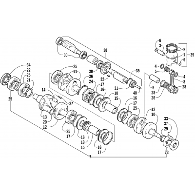 PISTON AND CRANKSHAFT