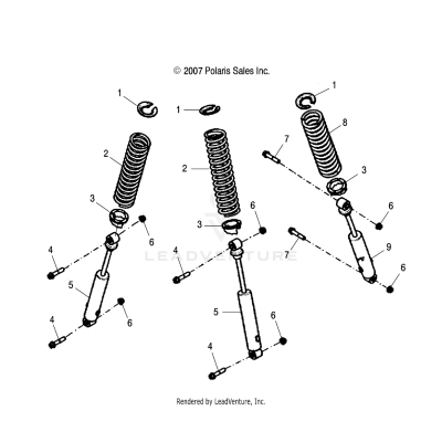 SUSPENSION, SHOCKS - A25YPA20A4 (49ATVSUSP08PHX)
