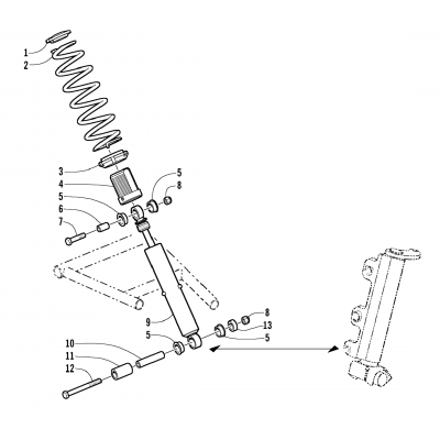 FRONT SUSPENSION SHOCK ABSORBER ASSEMBLY