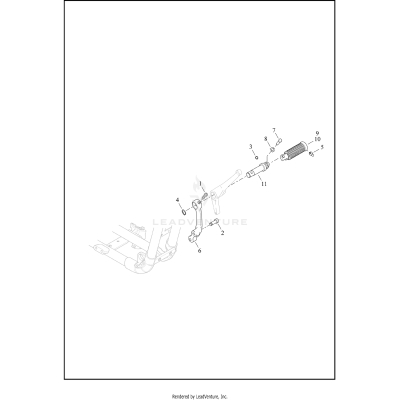 FOOTRESTS, RIDER, FORWARD-CONTROL