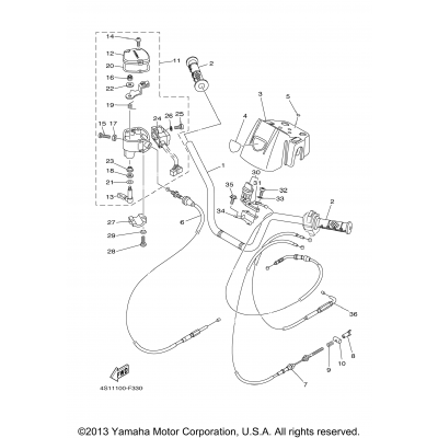 Steering Handle Cable