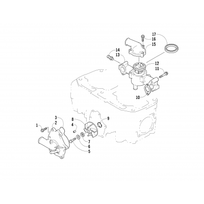 WATER PUMP/WATER MANIFOLD ASSEMBLY