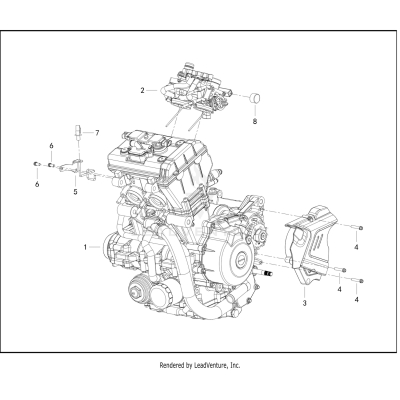 ENGINE ASSEMBLY AND INDUCTION MODULE, FUEL