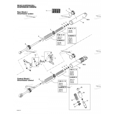 Front Take Apart Shocks