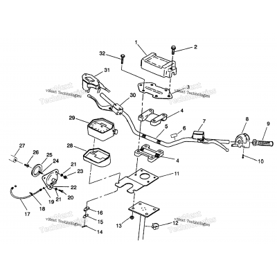 Steeringhandlebar 6X6 350L