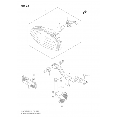 REAR COMBINATION LAMP (LT-A750XZ L2 E28)