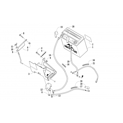 BATTERY AND TRAY ASSEMBLY