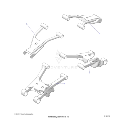 SUSPENSION, REAR CONTROL ARMS - A25SKE57C1/CK/E1/EK (C102788)