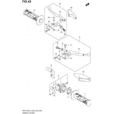 HANDLE LEVER (DR-Z125L4 E33)