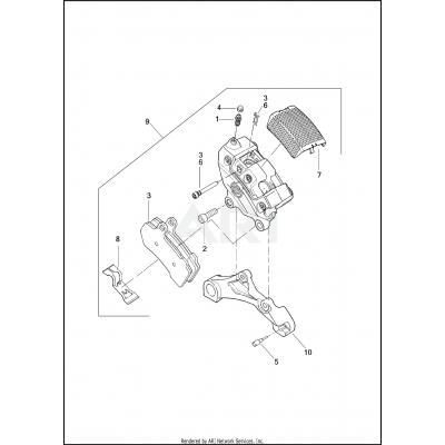 BRAKE CALIPER, REAR