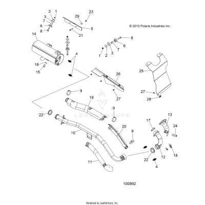 ENGINE, EXHAUST - A19SEP57P1/SES57P5/7/SET57P1/7 [100892]