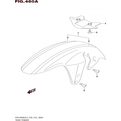 FRONT FENDER (FOR BBD)  (VZR1800BZL6 E28)