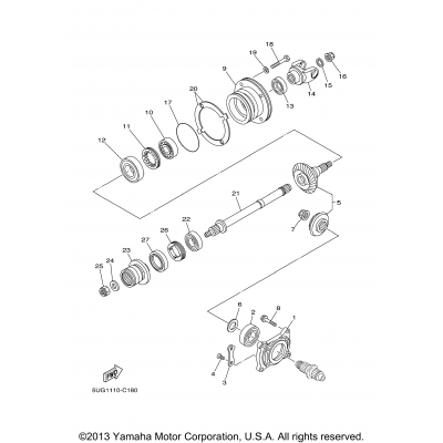 Middle Drive Gear