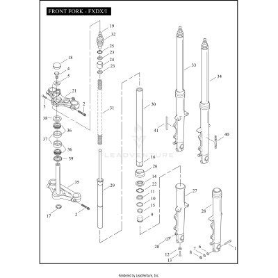 FRONT FORK - FXDX/I