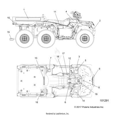 BODY, DECALS - A19S6E57B1 [101291]
