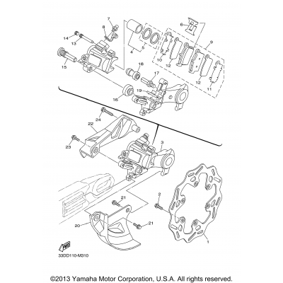 Rear Brake Caliper