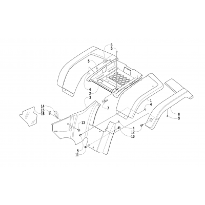 REAR BODY PANEL ASSEMBLY