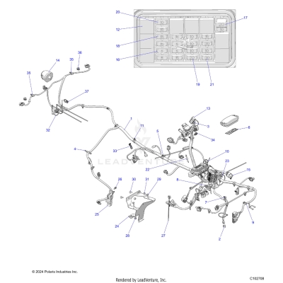 ELECTRICAL, MAIN WIRE HARNESS - A25SEE57CY/EY (C102708)
