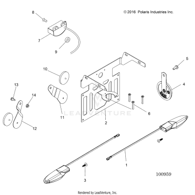 ELECTRICAL, TURN SIGNALS, HORN and LICENSE PLATE LIGHT - A17SEA57F1/SEE57F1/F2/FL [100959]