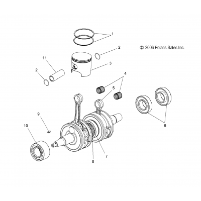 Engine, Piston & Crankshaft S10pk6hsa/Hsl/Hea/Pm6hsa/Hsl