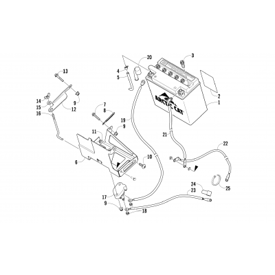 BATTERY AND TRAY ASSEMBLY