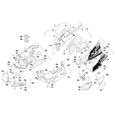 SKID PLATE AND SIDE PANEL ASSEMBLY