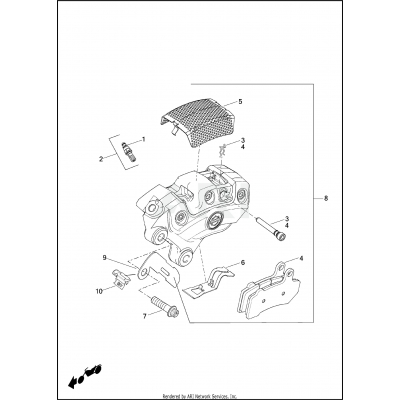 BRAKE CALIPER, FRONT