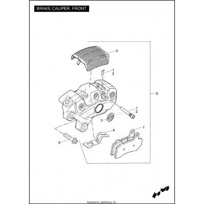 BRAKE CALIPER, FRONT