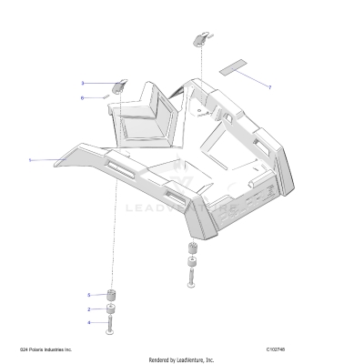 BODY, FRONT RACK - A25SVA85A4 (C102748)