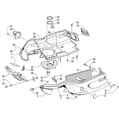 BELLY PAN AND FRONT BUMPER ASSEMBLY