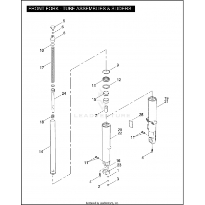 FRONT FORK - TUBE ASSEMBLIES & SLIDERS