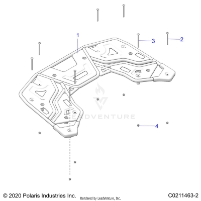 BODY, REAR RACK - A23SEK57AD (C0211463-2)