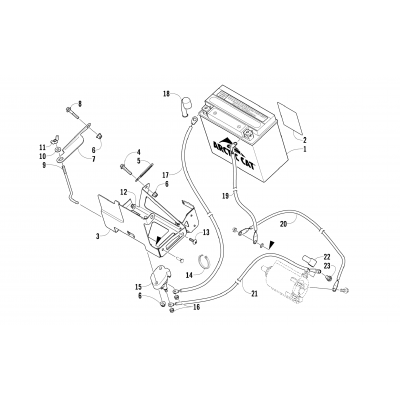 BATTERY AND TRAY ASSEMBLY