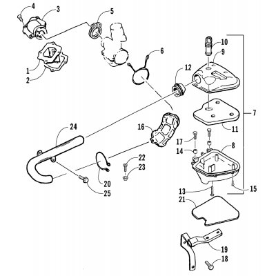 REED VALVE AND AIR CLEANER ASSEMBLY