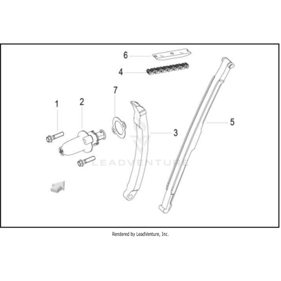 TENSIONER AND CHAIN GUIDES